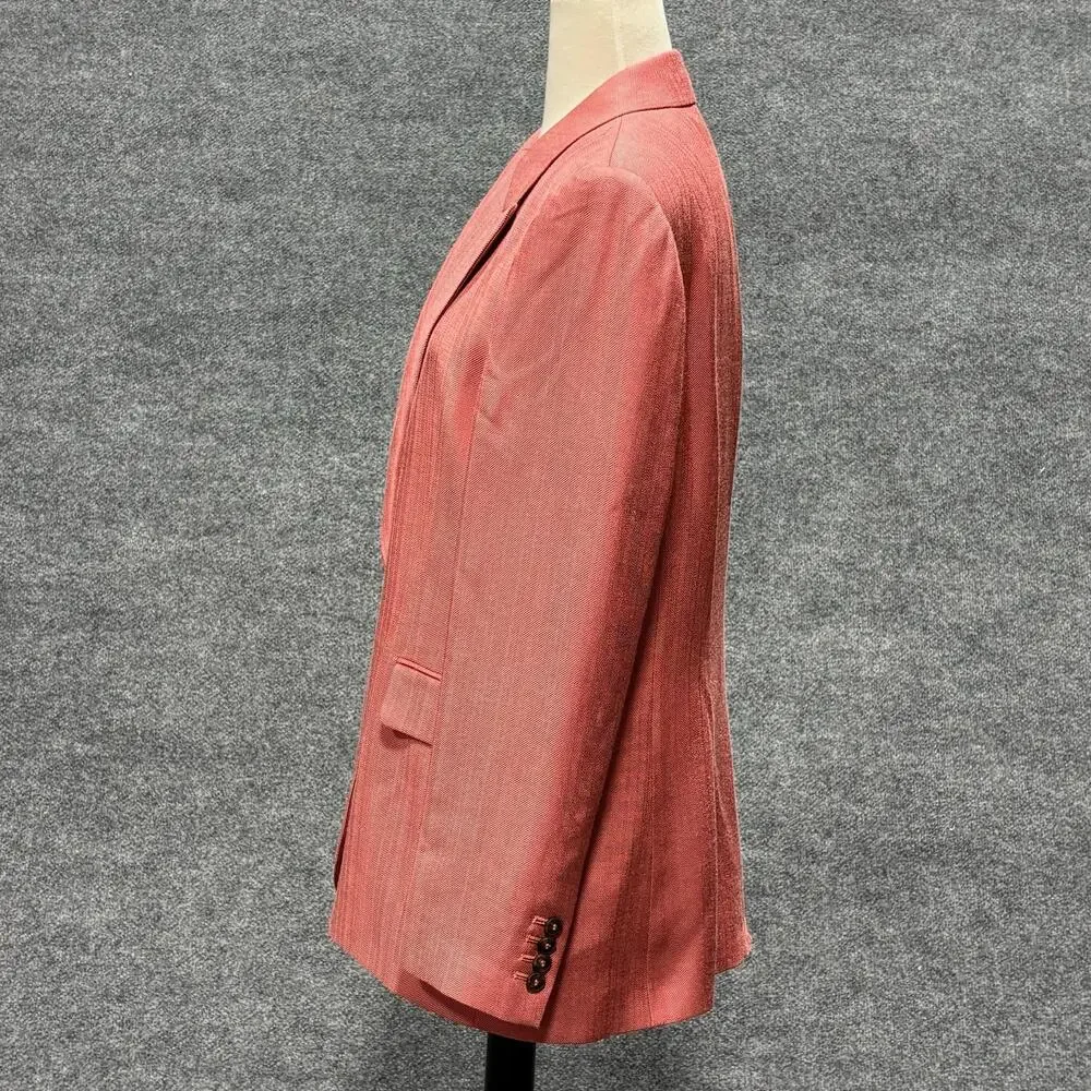 Reiss Blazer Womens 10 Red Jules-SB Suit Jacket Burnt Red Lined Notch Lapel